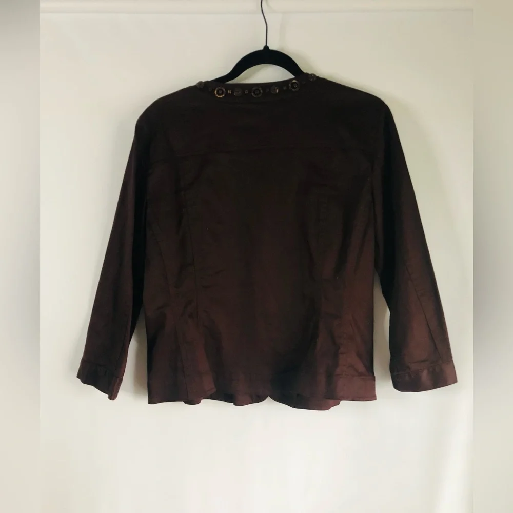 Jacket Brown Size 12 Ruby Rd - Picture 2 of 4